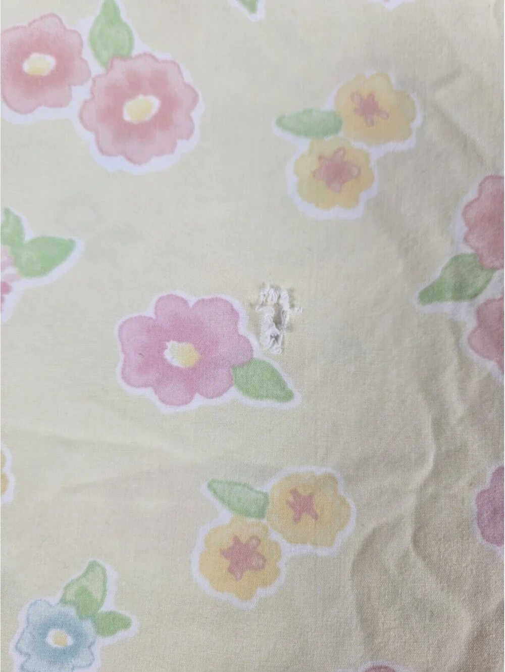 Pottery Barn Kids Yellow Flower Fitted & Flat Sheet Set Twin